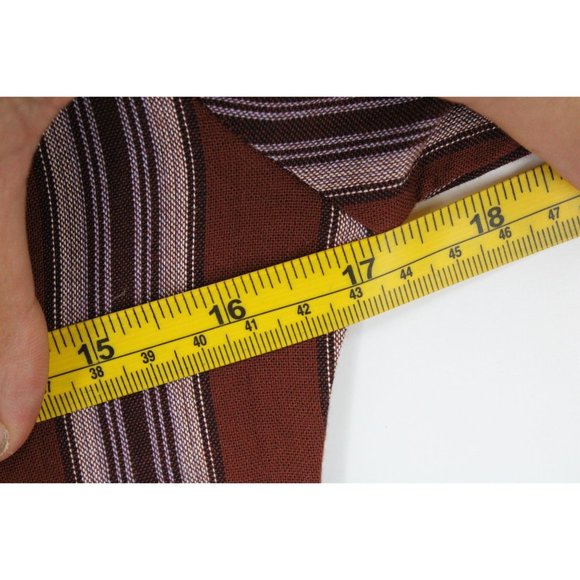 SKY AND SPARROW Jumpsuit Womens Red Striped Button Front Rust Short Sleeve XS NW - Picture 10 of 11